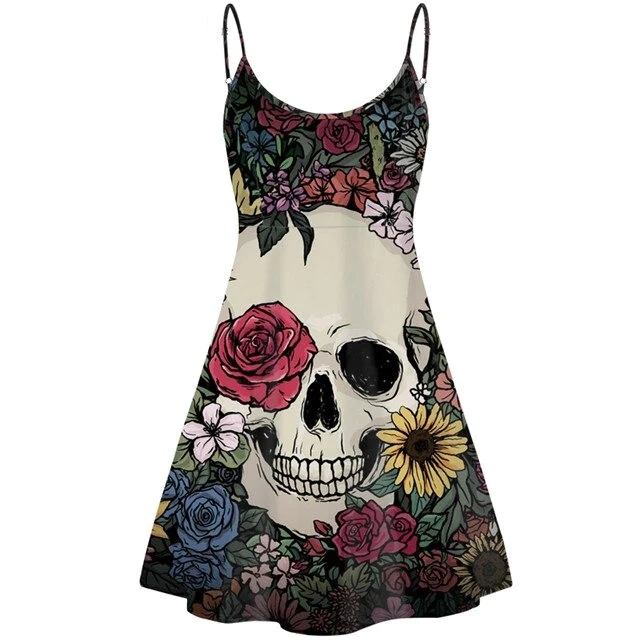 Robe tete de mort femme new arrivals