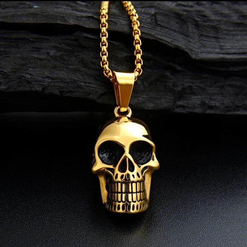 collier Tête de Mort Or collier Tête de Mort Or