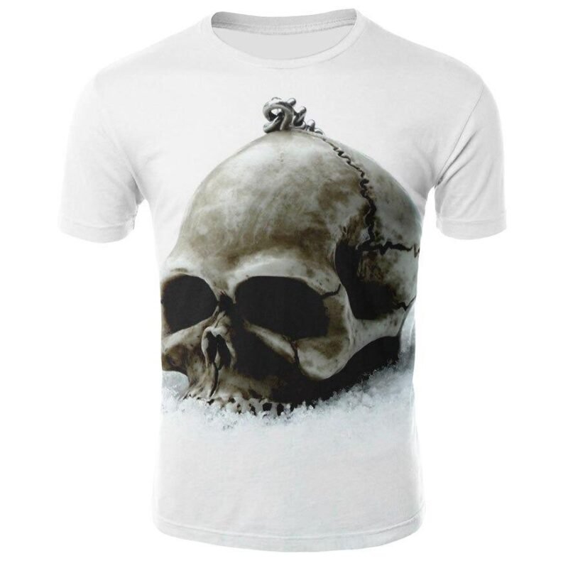 T-Shirt Skull Blanc