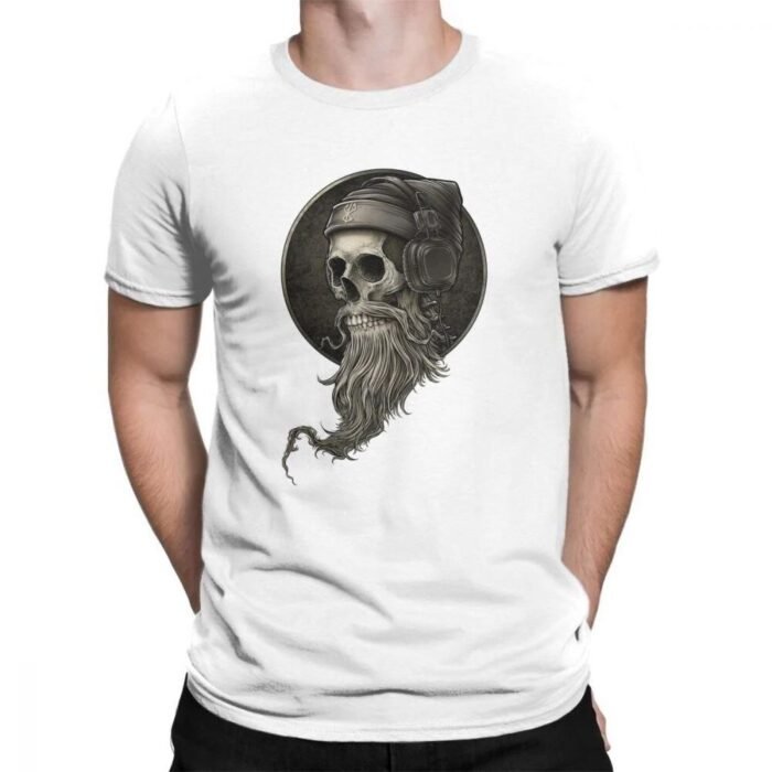 T-Shirt Tête de Mort Barbu